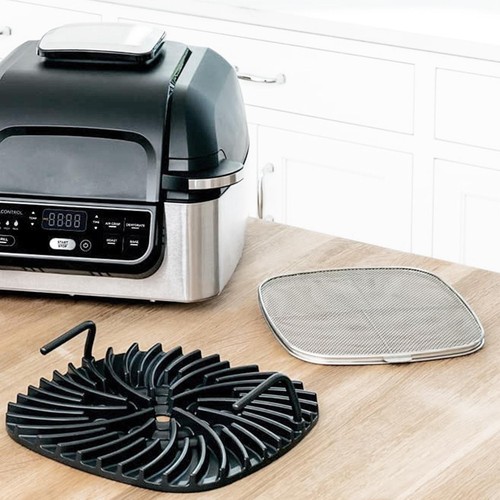 Stainless Steel Splatter Shield for Ninja Foodi AG301 5-in-1 Grill Accessories - Picture 9 of 11