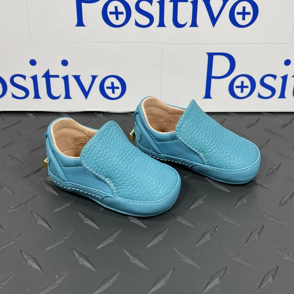 Buscemi 40MM Baby Alce/Plana Oxígeno Cuero Tenis EE. UU. 4 UE 19 Nuevas Foto 4 de 4