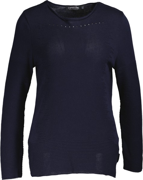 Neu ! Capuccino Damen Pullover Dunkelblau Gr. 42-image