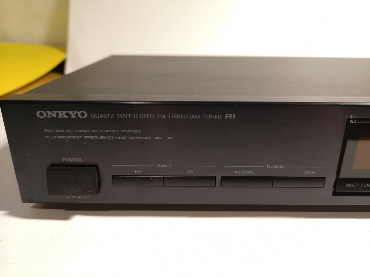 ONKYO T-412 FM/AMステレオチューナー Onkyo T-4120 Quartz Synthesized Am/fm Stereo Tuner Japan R1 for