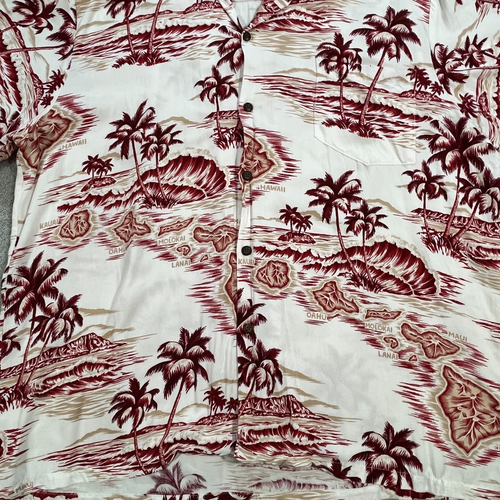 Authentic Hawaiian Collection Reserve Men's XL Hawaiian Shirt Made in Hawaii - Picture 7 of 9