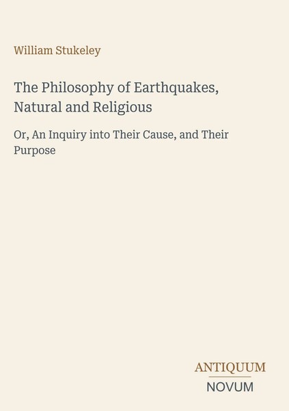 William Stukeley | The Philosophy Of Earthquakes, Natural And Religious | Buch-image