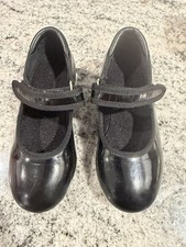Dance Class Maryjane Black Patent Tap Shoes Girls - Size 10c