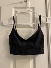 Lululemon Align Sweetheart Bra Black Light Support A/B Cup Womens size 4