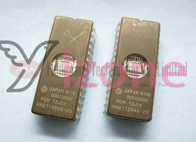   HN27128AG 27C128 128KBIT UV EPROM CDIP28x 2PCS #cv