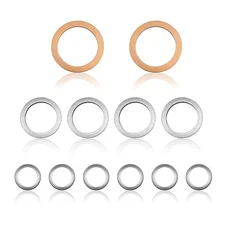 12pcs Differential Transfer Case Crush Washer Gasket Kit Compatible with Toyota