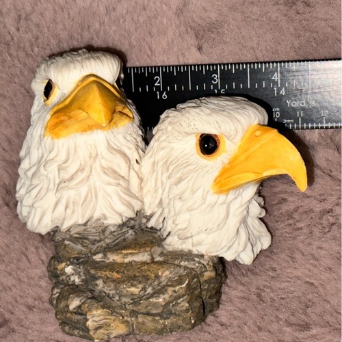 Eagle Pair Resin Sculpture - Picture 5 of 6
