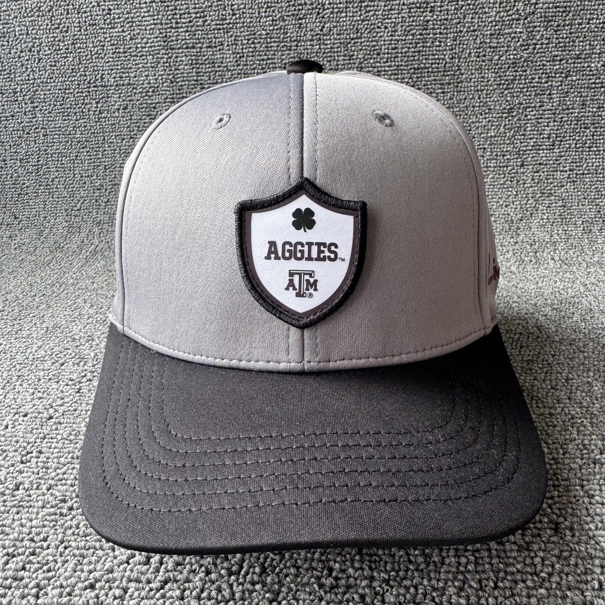 Black Clover Texas A&M Aggies Gray Black Snapback Cap Hat