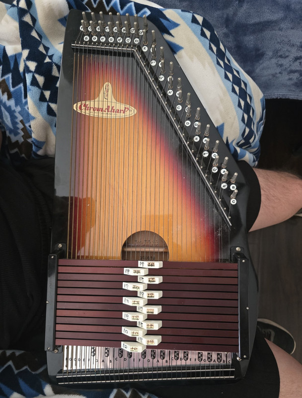 Chromaharp 250E1 Autoharp Sunburst Finish String Instrument w/ Chord Bars