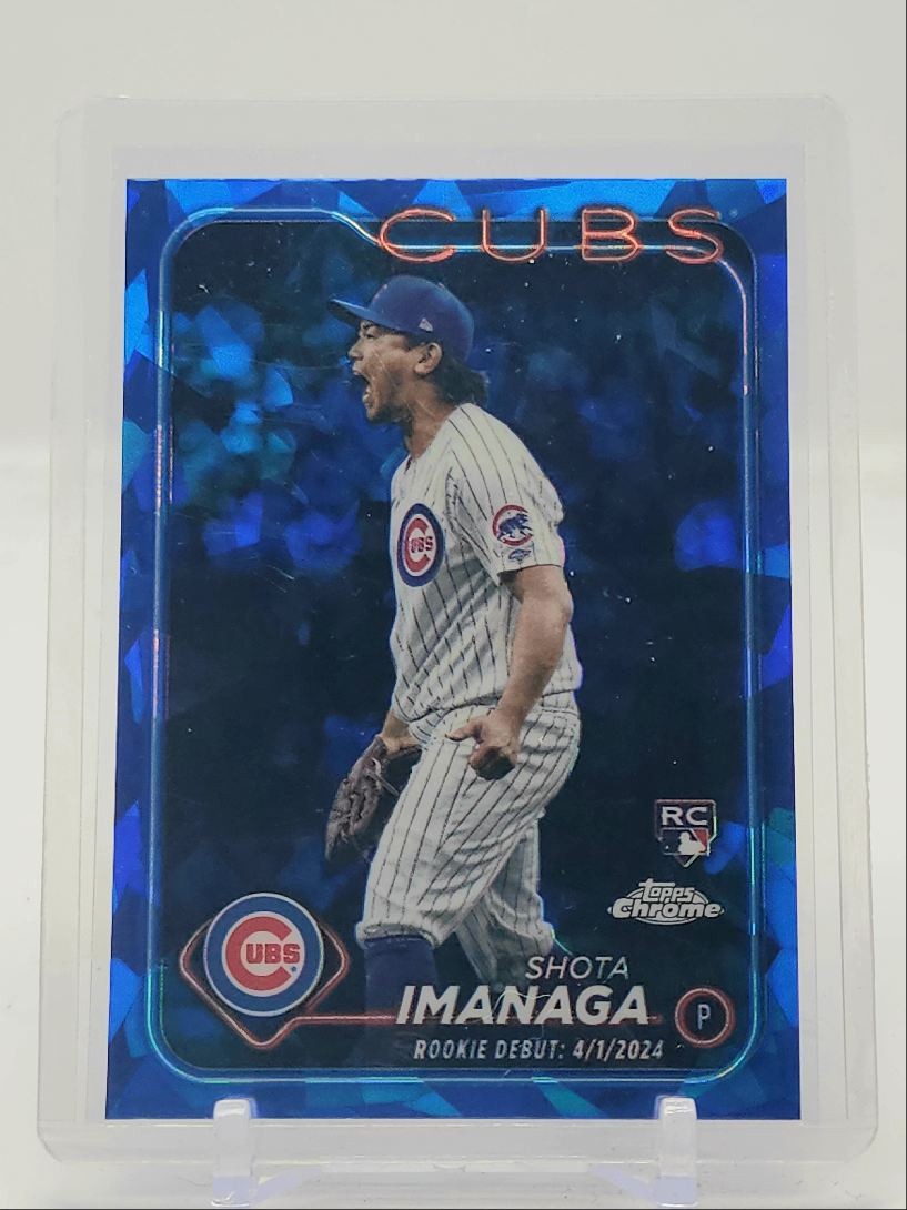 SHOTA IMANAGA 2024 TOPPS CHROME UPDATE SAPPHIRE ROOKIE DEBUT RC Q3824