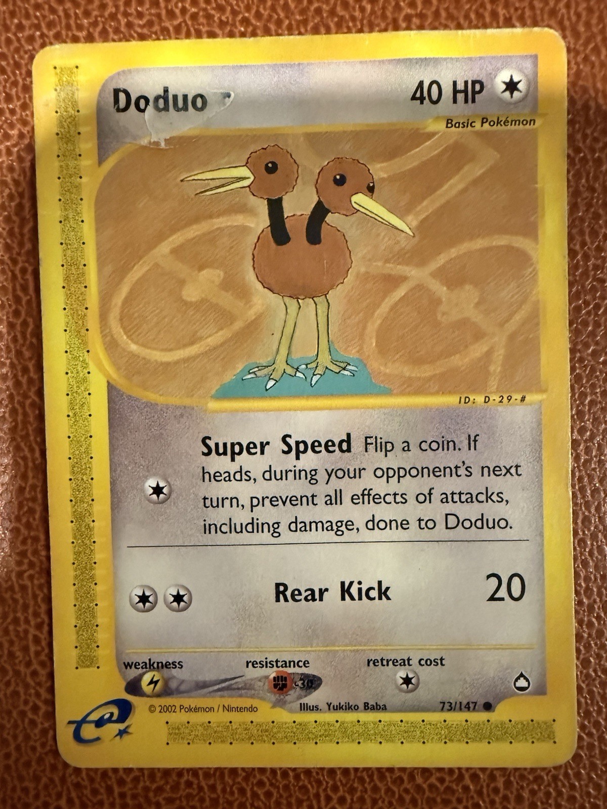 Doduo 073/147 Aquapolis Regular Damaged