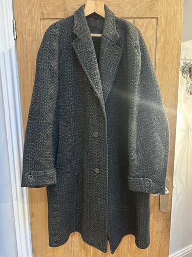 Original Vintage Dunn & Co Men’s Overcoat Sz Large, 100% Wool Grey/brown