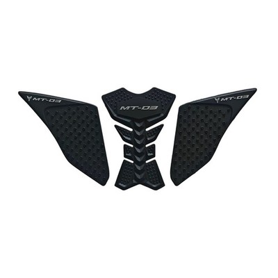 Rubber Tank Pads Anti-skid Knee Grips set Fit for Yamaha MT-03 2015-2018 2019 17