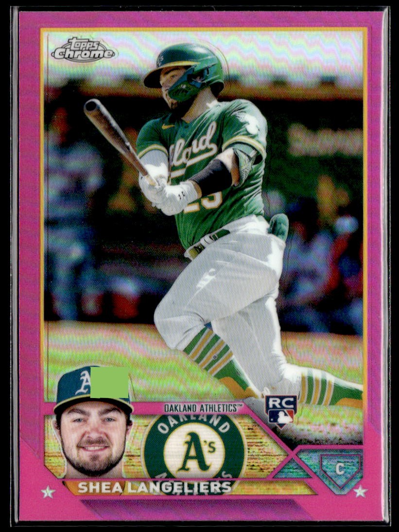 2023 Topps Chrome #175 Shea Langeliers Pink Refractors