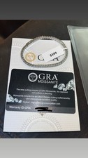 Moissanite bracelet 6inch comes with verified certificate