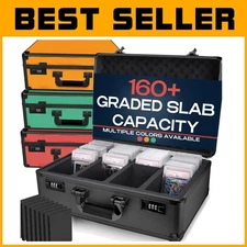 Durable Sports Card Storage Box - Secure PSA Card Organizer