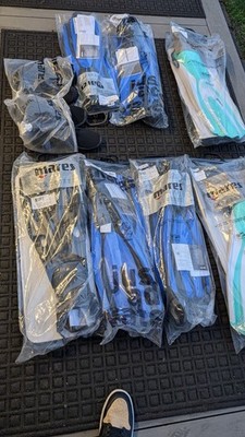 Mares Assorted Colors Water Sport Fins and boots. 
