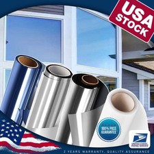 Window Tint One Way Mirror Film UV Heat Reflective Home Office Heat Insulation