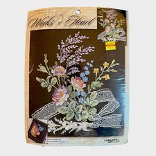Flowers Counted Stitch Kit Vintage Cross Floral Bouquet Leisure Arts 114513
