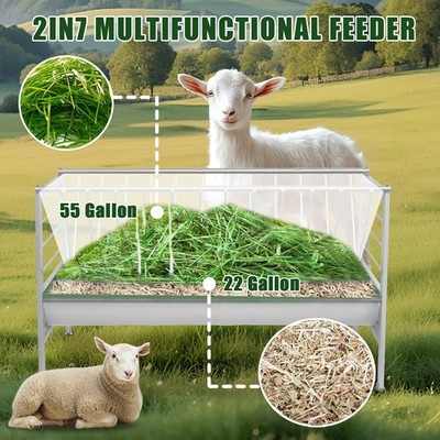 Pasture Feeder, Feeding Goats,150cm Capacity Livestock Feeder NEW