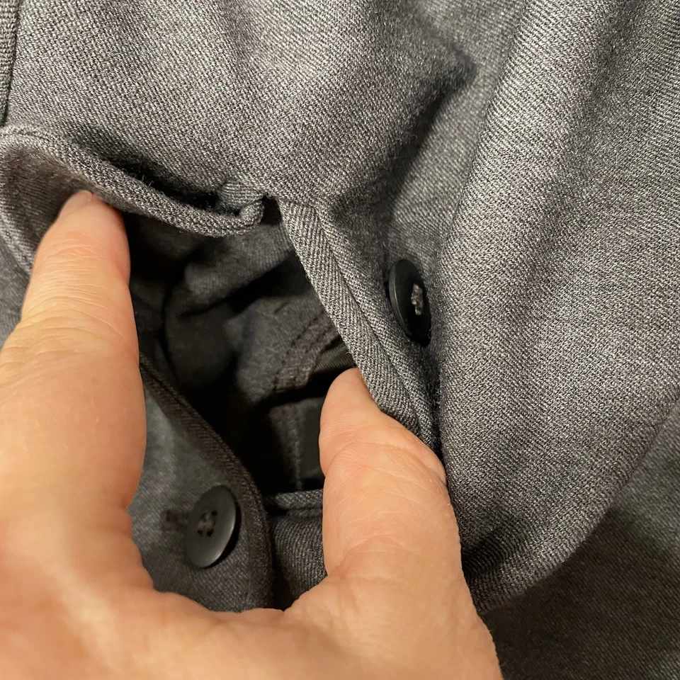 Simply Vera Vera Wang Women Charcoal Gray Dress Pants Size 6 - Image 2 of 4