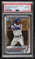 2021 Bowman Chrome Prospects Mega Box Mojo Refractor Maximo Acosta PSA 10 8d2