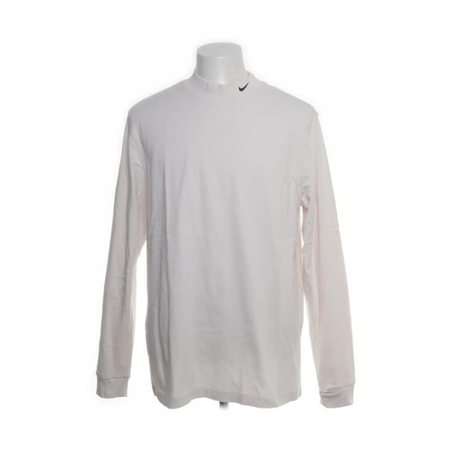 Nike, Langarmshirt, Größe: XL, Weiß, Baumwolle, Einfarbig #txL