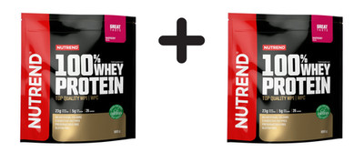 2 x Nutrend 100% Whey Protein, Raspberry - 800g (43,72 EUR/kg)