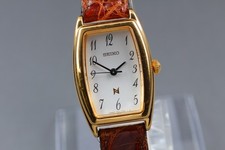 Vintage 1995 *Near MINT* Seiko Noie 1F21-5C10 Gold Quartz Women Watch From JAPAN