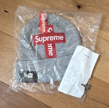 Image of Supreme New Era Cross Box Logo Beanie FW20