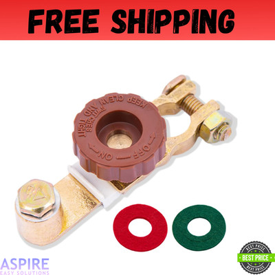 Top Post Battery Quick Disconnect Battery Cut Off Switch for Car Truck,12V/125