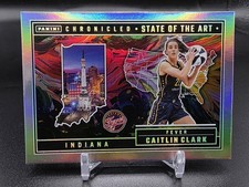 2025 Panini Caitlin Clark Chronicled State of the Art #82 Silver Holo Fevers