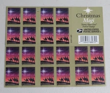 Christmas Magi Book of 20 USPS Forever Stamps MNH 2014 #4945