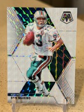 2020 Panini Mosaic Football Dan Marino WHITE MOSAIC /25  #123 - Miami Dolphins