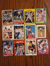 Wally Joyner 1987 Topps Rookie Baseball Card plus 11 more Joyner cards