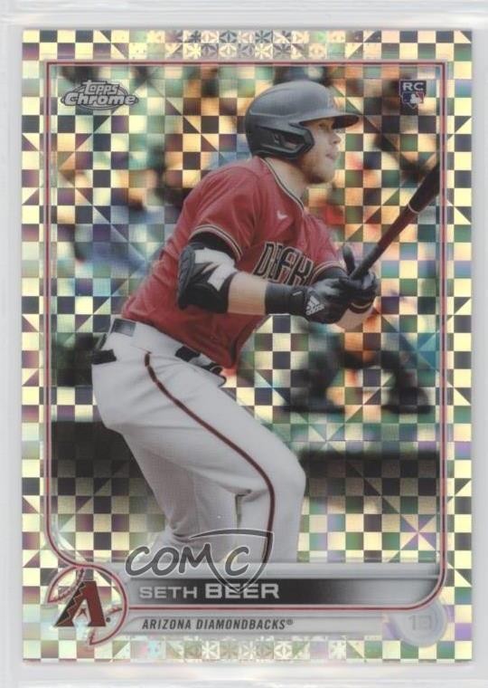 2022 Topps Chrome X-Fractor Seth Beer #186 Rookie RC 0nr3