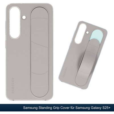 Original Samsung Galaxy S25+ Standing Grip Case EF-GS936 Schutz Cover Grau