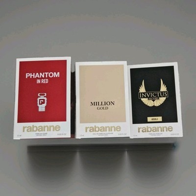 3 Proben Paco Rabanne Million Gold Phantom In Red Invictus Victory Absolu