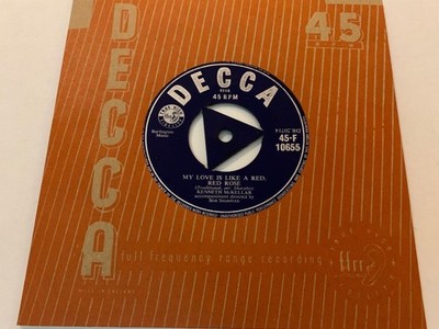 KENNETH McKELLAR My Love Is Like A Red Red Rose 1956 TRI Decca F10655 NEAR MINT