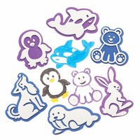 Schaumstoff Stempel Set 10Er Pack Arktische Tiere FC288 Baker Ross Kinder