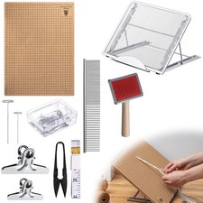 12 x 16 Inches Macrame Board and Pins Kit, 108 Pcs Macrame Supplies with Adju...