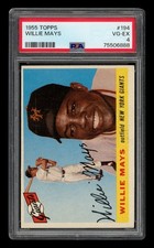 1955 Topps Set-Break #194 Willie Mays PSA 4 VG-EX