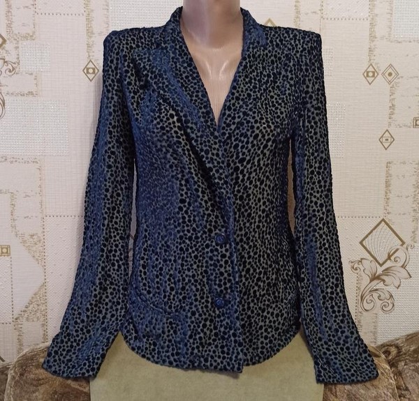 Women Emporio Armani Blazer Black Velvet 32