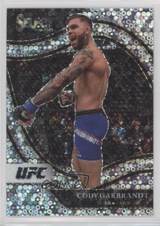 2021 Panini Select UFC Octagonside Disco Prizm Cody Garbrandt #244 18f3