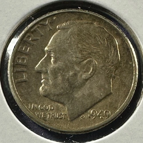 1949-P Roosevelt Dime — photo from the most recent tracked eBay sale