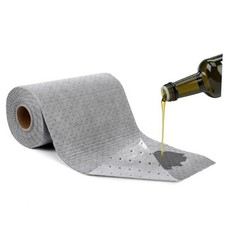 15 Inch x 49 ft Universal Heavy Duty Absorbent Pads Adhesive Backed Oil