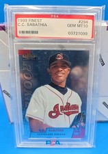 1999 Topps Finest Rookies C.C. Sabathia #294 RC PSA 10