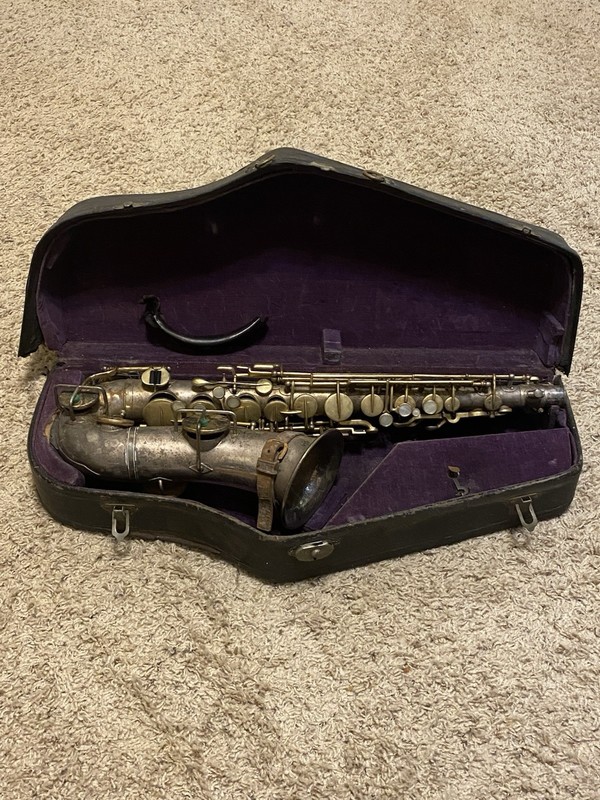 "The Buescher" Elkhart, Inc. Saxophone "Truetone, Low Pitch."