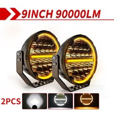 Auxbeam 79inch 360-pro 900w Round Led Work Light Bar Offroad Atv Utv Fog Lamp