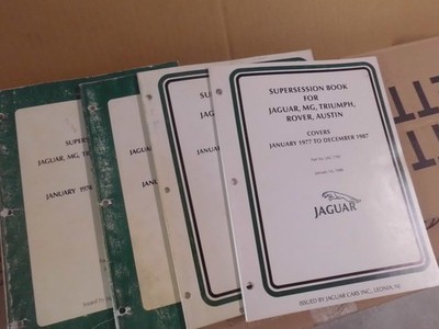 JAGUAR MG TRIUMPH ROVER AUSTIN FACTORY OE PARTS SUPERSESSION MANUALS X 4